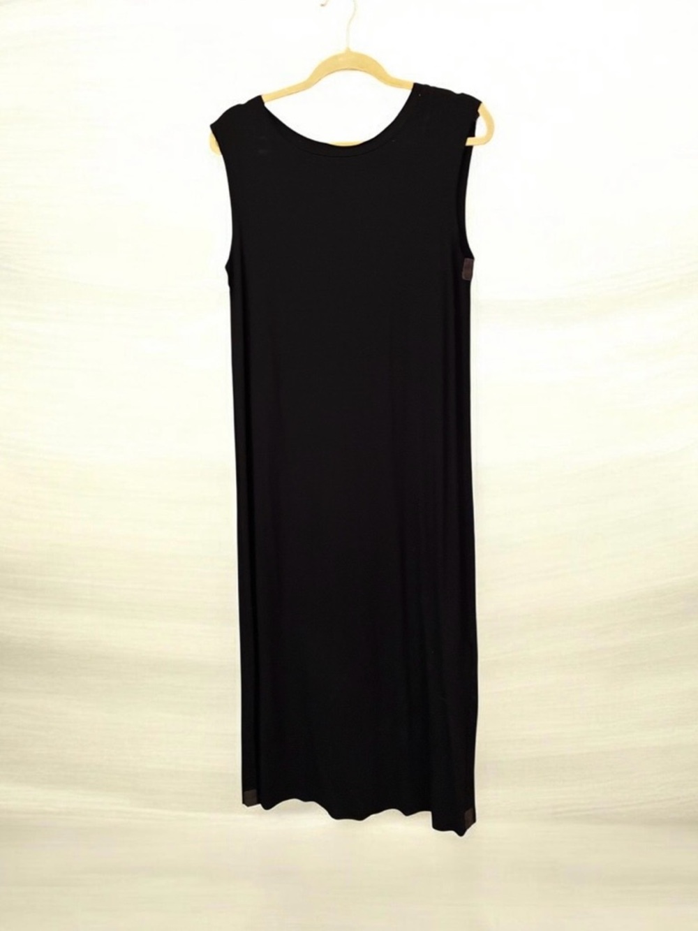 Black Sleeveless Maxi Dress - Classic Minimalist Style